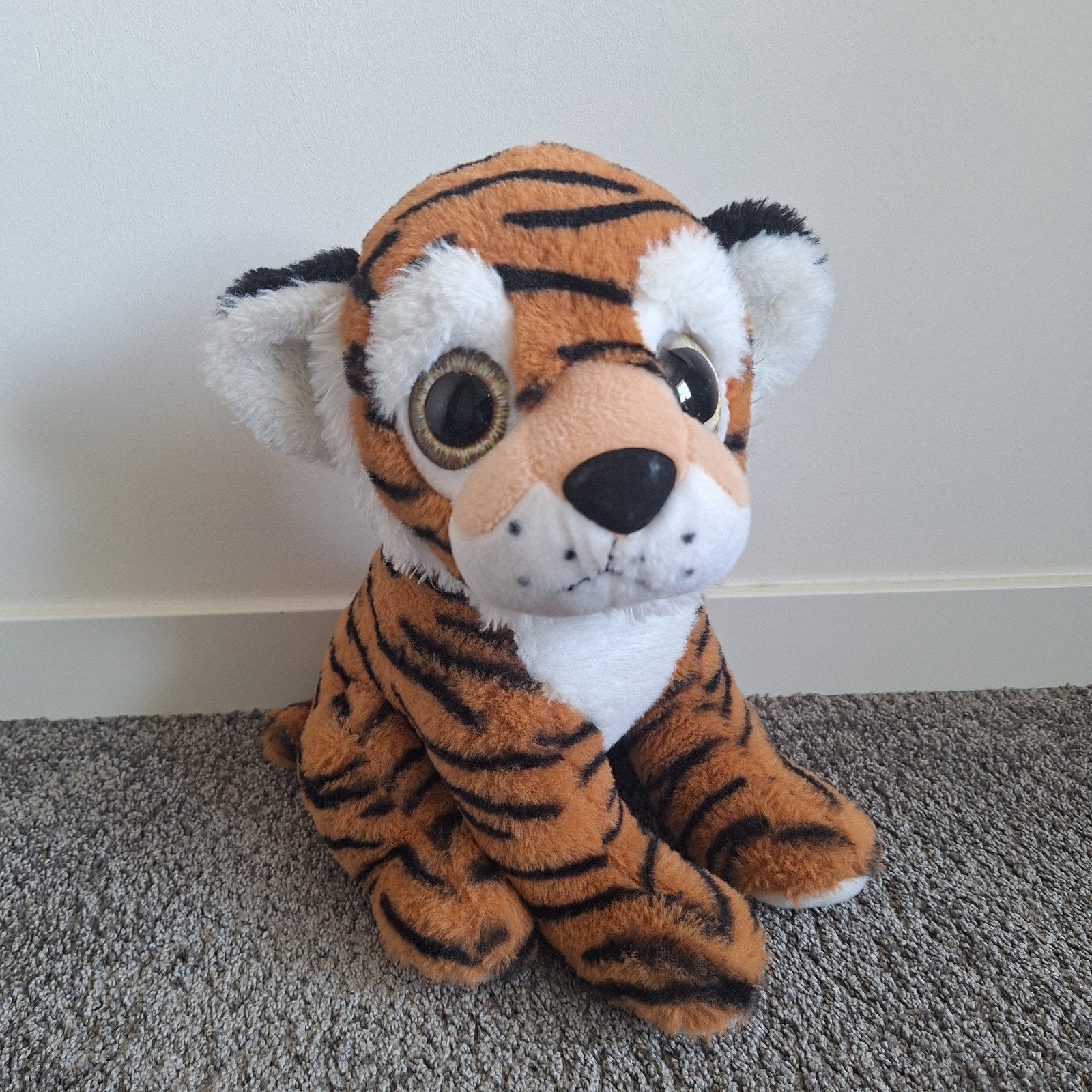 Tijger knuffel 30cm, Ophalen of Verzenden, Zo goed als nieuw, Oranje, Tijger