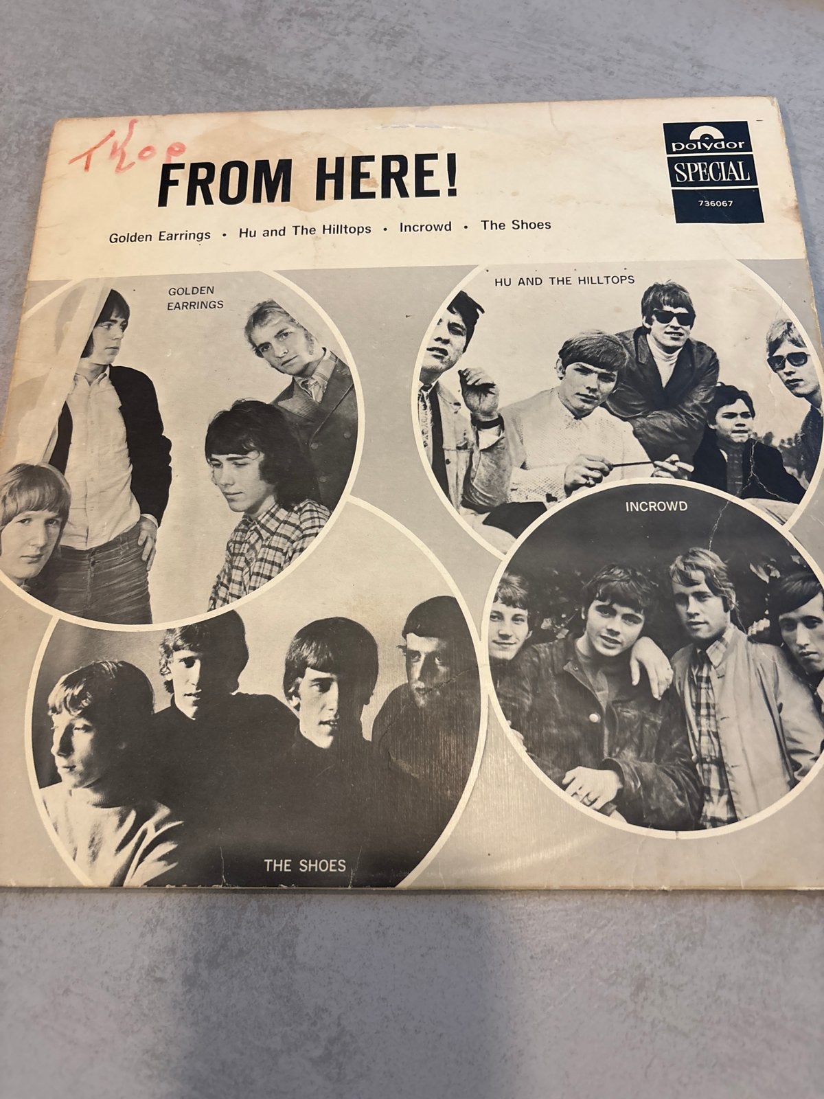 From Here! EP - Golden Earrings, Hu and The Hilltops, Incrow, Gebruikt, 7 inch, Ophalen of Verzenden, EP