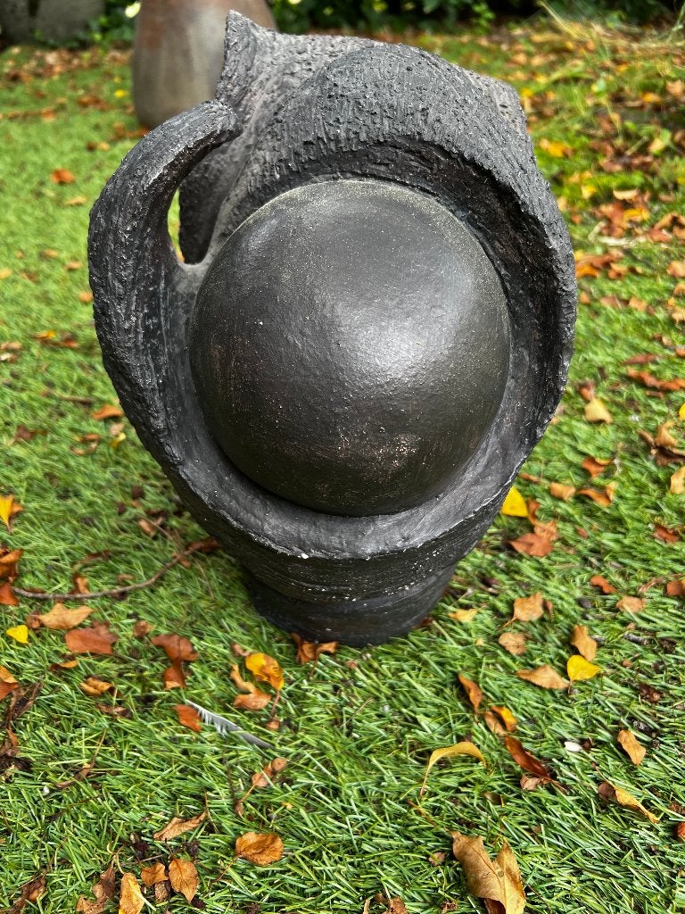 2 Moderne Keramiek objecten., Antiek en Kunst, Gesigneerd, Zwart, Object, Ophalen of Verzenden