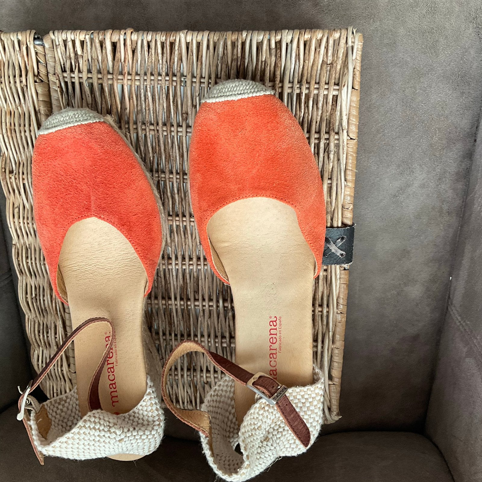 Macarena oranje/beige espadrilles maat 40 nieuw, Nieuw, Oranje, Ophalen of Verzenden, Espadrilles of Moccasins