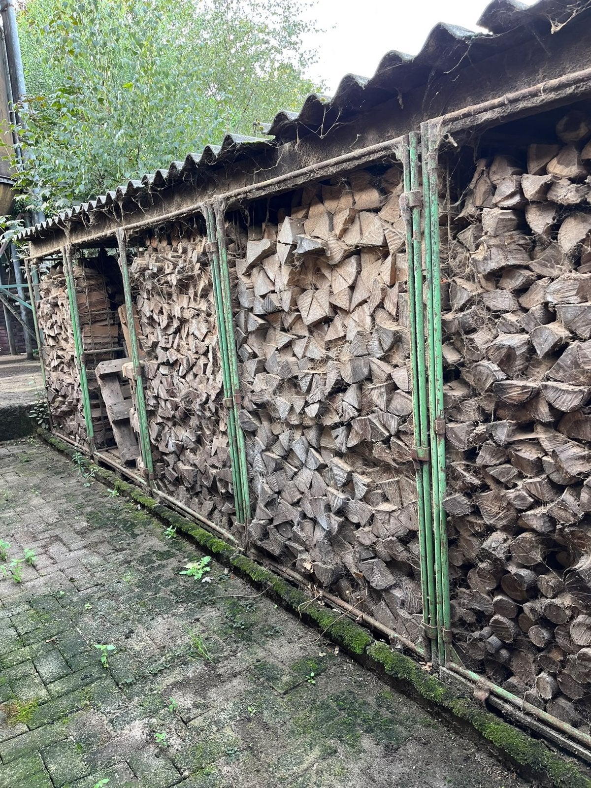 Houtopslag kooien (2 kuub per kooi) excl. hout, Tuin en Terras, Ophalen, Blokken