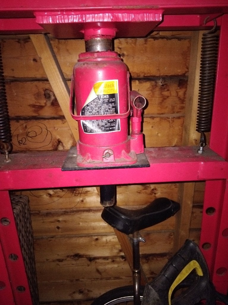 Hydraulik jack werkplaatpers 20 ton, Ophalen, Gebruikt