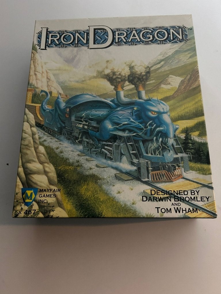 Iron Dragon Mayfair Games bordspel, Hobby en Vrije tijd, Gezelschapsspellen | Bordspellen, Ophalen of Verzenden, Zo goed als nieuw