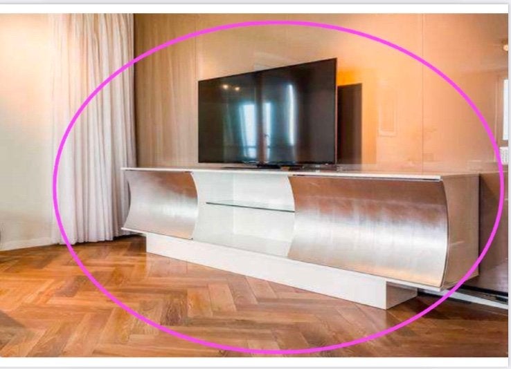 TV kast, dressoir, design, gebruikt, Ophalen, Modern design, Gebruikt, Glas