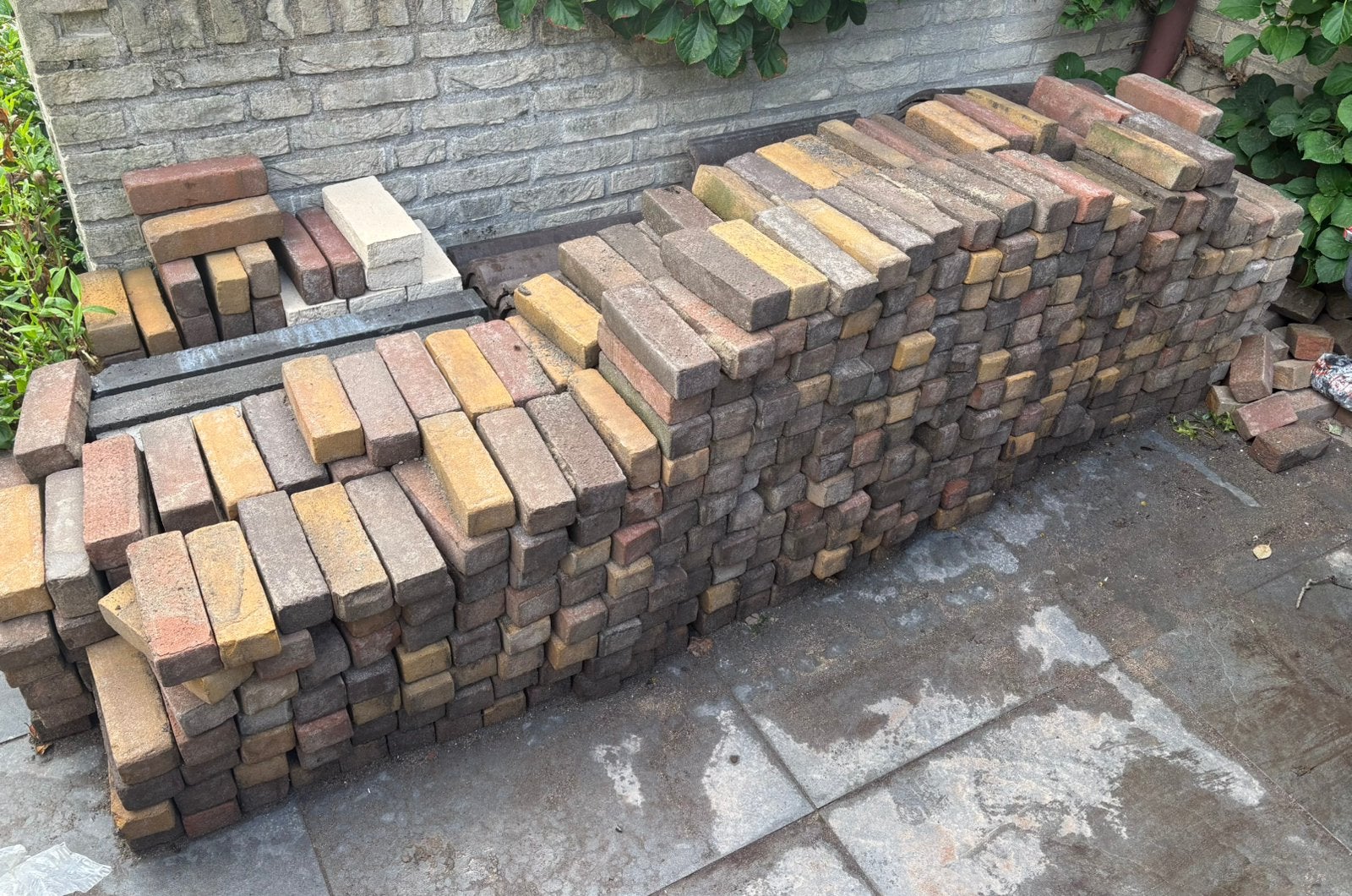 Gratis 7 m2 Klinkers, Ophalen, Zo goed als nieuw, Beton, Klinkers