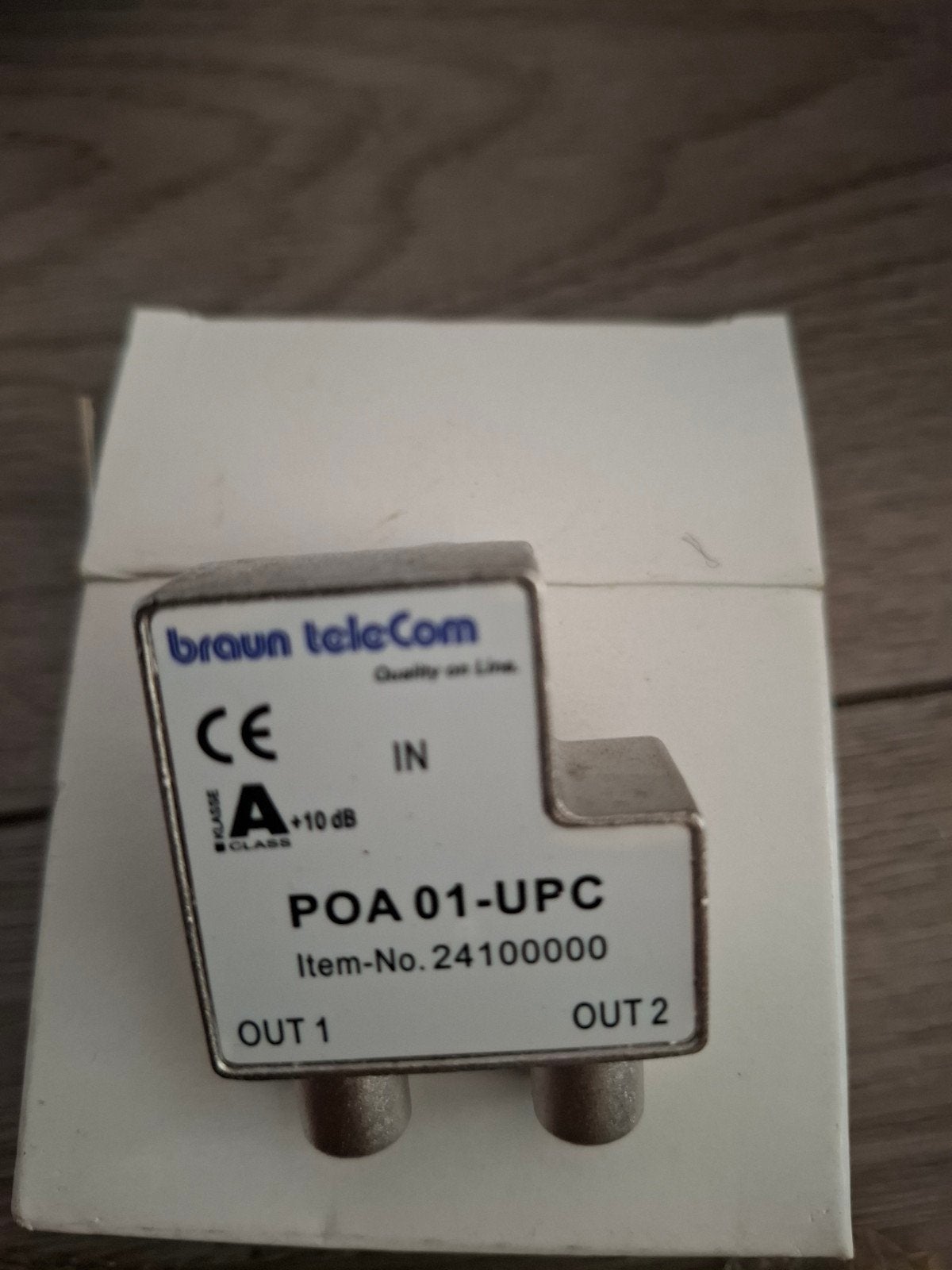 Braun teleCom POA 01-UPC Coaxiale Kabelverdeler, Ophalen of Verzenden, Nieuw, Coaxiale kabel