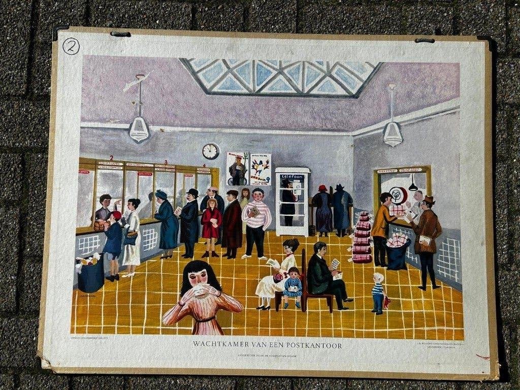 Serie schoolplaten (10,- per stuk), Antiek en Kunst, Ophalen of Verzenden, Aardrijkskunde