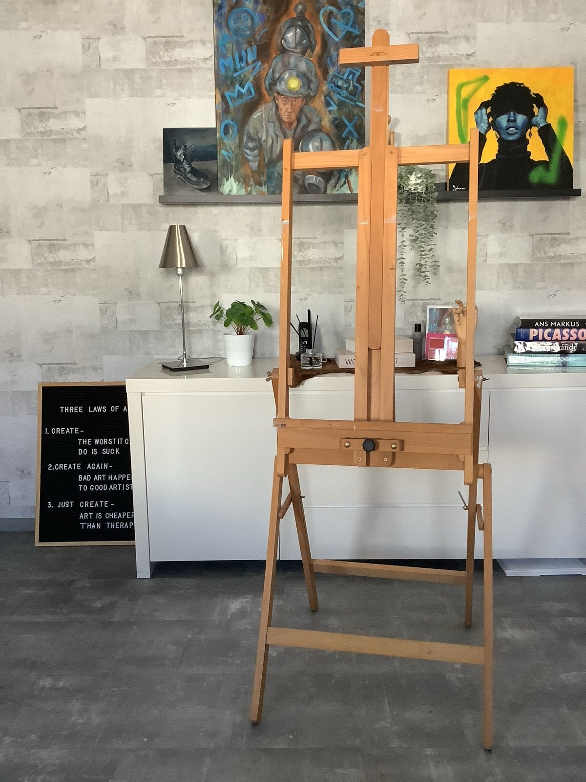 Winsor & Newton Ezel - Houten Schildersezel, Ophalen, Gebruikt, Ezel