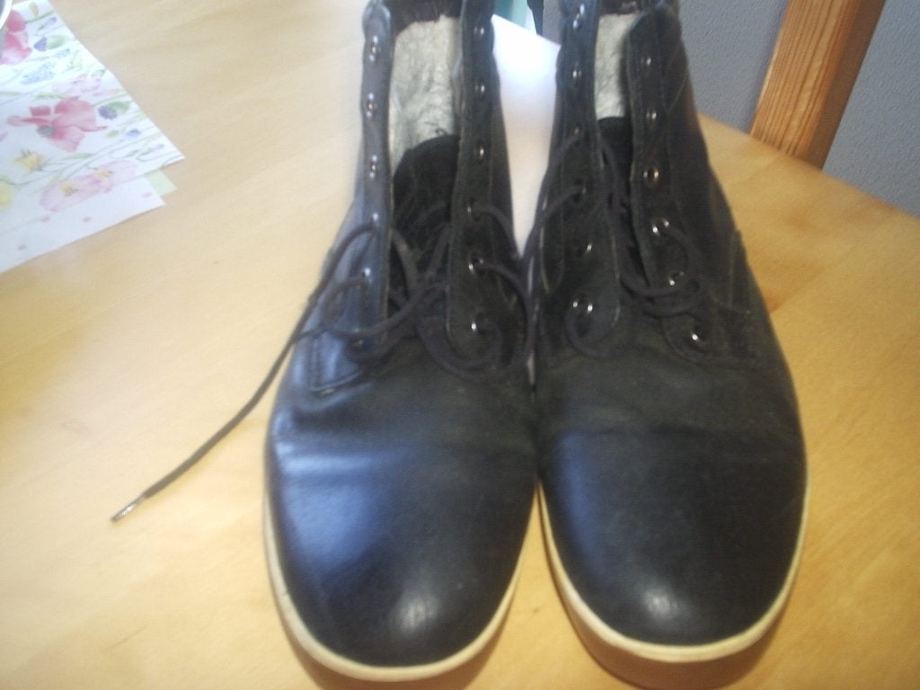 leren laarsjes maat 42, Zwart, Boots, Ophalen of Verzenden, Zo goed als nieuw