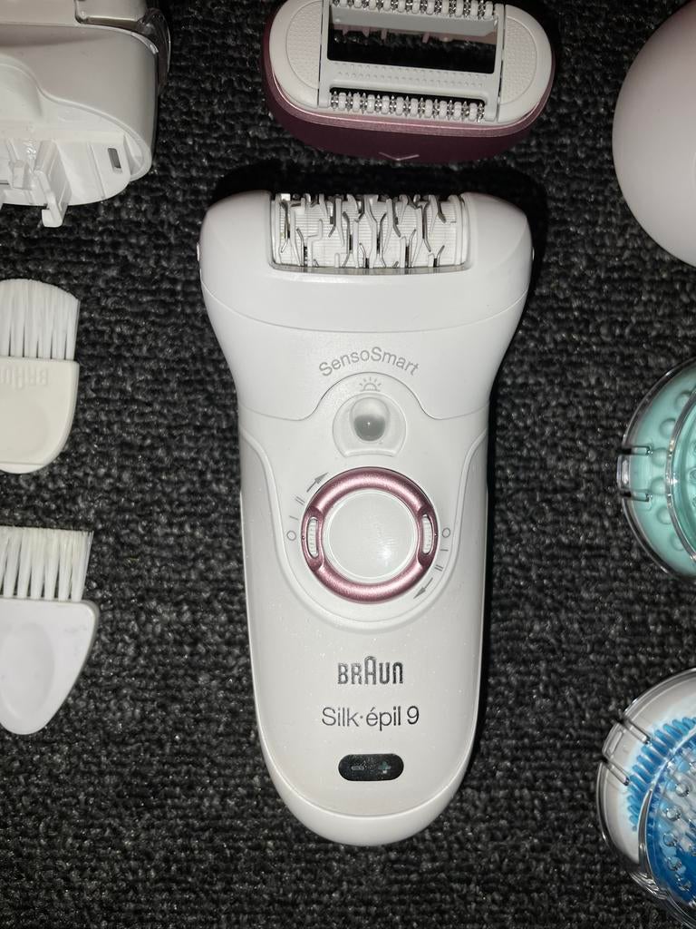 Braun Silk-épil 9 SensoSmart epilator -compleet opzetstukken, Ophalen of Verzenden, Gebruikt, Scheren en Epileren