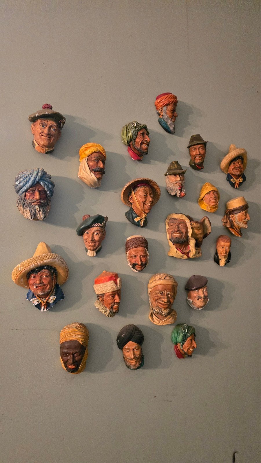 Bossons Company wandmaskers - diverse karakters, Verzamelen, Ophalen of Verzenden, Gebruikt, Mens