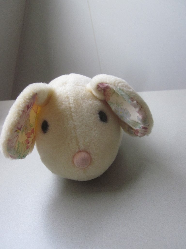 Anna Club Plush roomwit zacht pluche muis knuffel zwarte oge, Muis, Overige karakters, Ophalen of Verzenden, Zo goed als nieuw