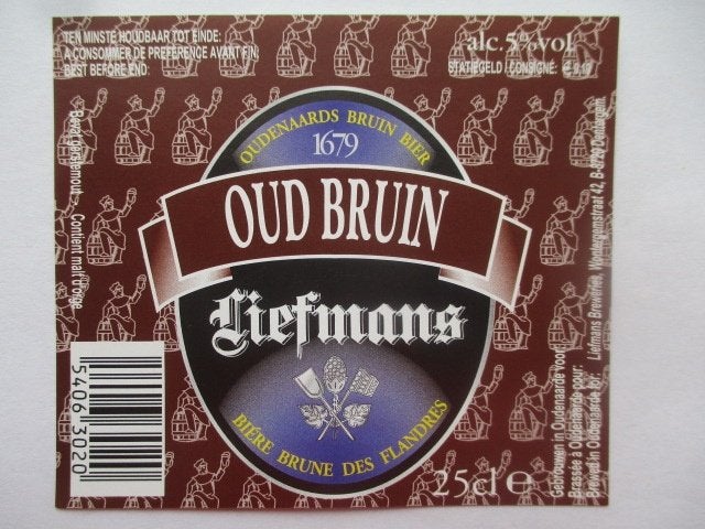 bieretiket Belgie 9-7 (E13) liefmans, Ophalen of Verzenden, Gebruikt, Overige typen, Overige merken