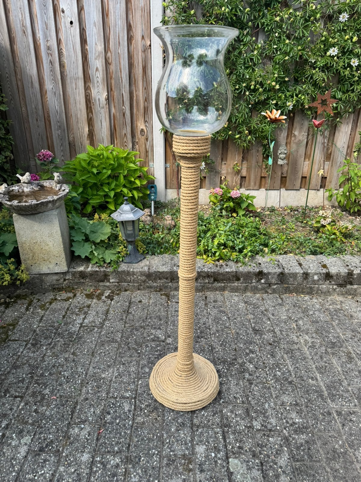 Windlicht op voet, Ophalen, Gebruikt, Overige materialen, Windlicht