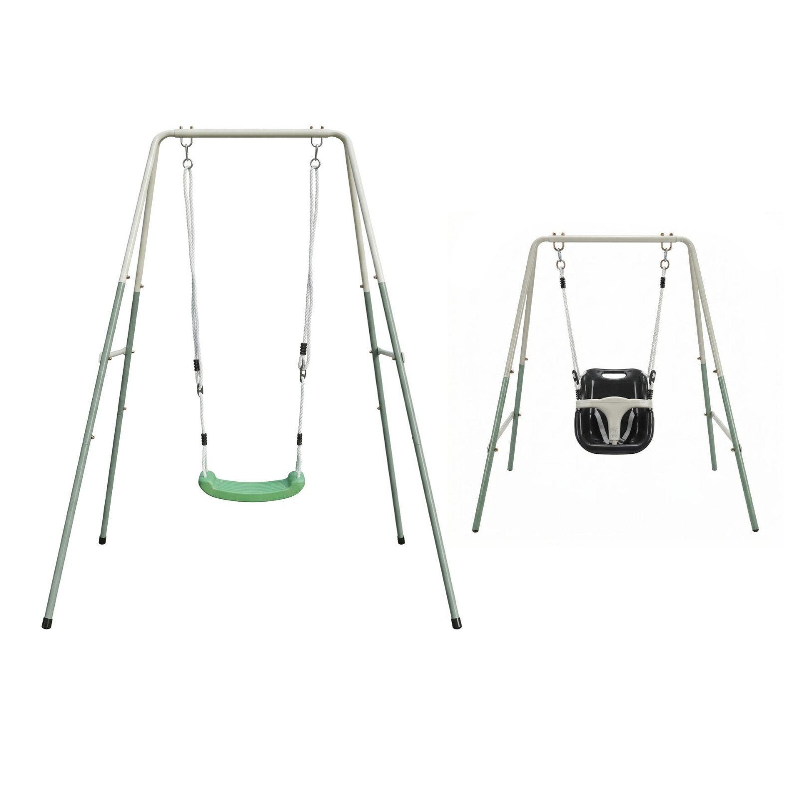 Meegroeischommel met Babyzitje en Schommelzitje Groen/crème, Kinderen en Baby's, Ophalen, Nieuw