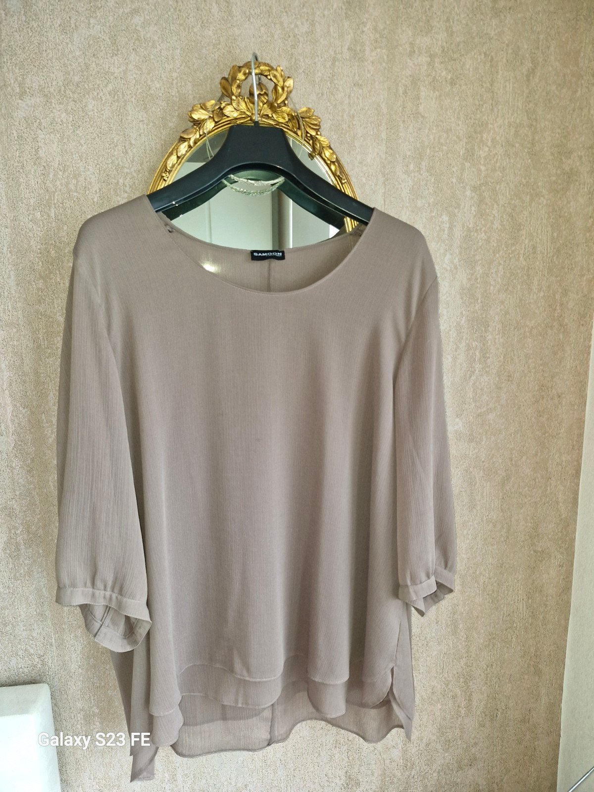 Mooie dubbelzijdige blouse van Samoon by Gerry Weber, Maat 46/48 (XL) of groter, Ophalen of Verzenden, Zo goed als nieuw, Samoon by Gerry Weber