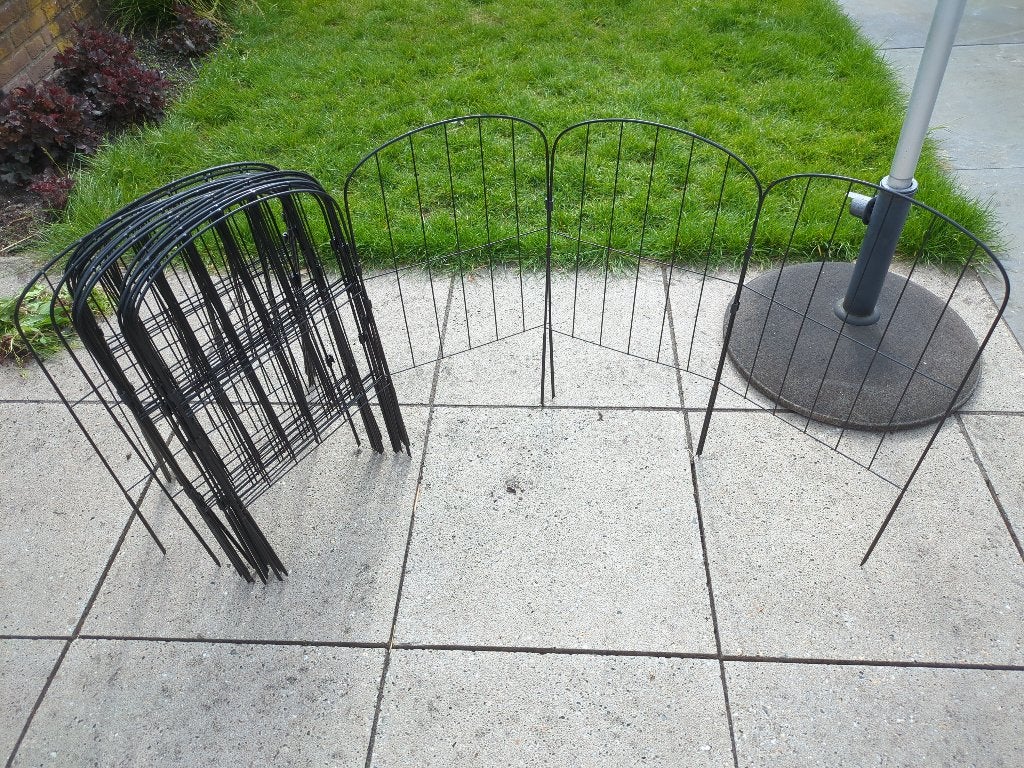Decoratief tuinhek 61x33cm (28 stuks), Tuin en Terras, Ophalen, Gebruikt, IJzer, Tuinhek