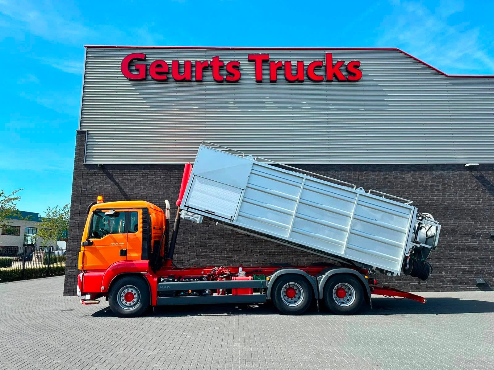MAN TGS 26.400 6X4 ZUIG/SPOELWAGEN (bj 2015), Achterwielaandrijving, Euro 6, Overige kleuren, Airconditioning