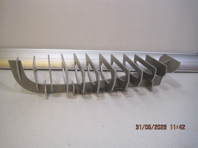 aluminium viking schip bouwpakket 47 cm lang (393), Ophalen of Verzenden, Gebruikt