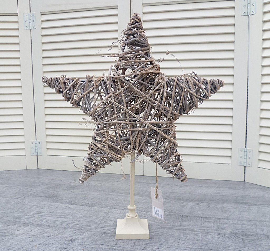rotan ster 'Dijk Natural Collections' + metalen standaard..., Verzenden, Nieuw
