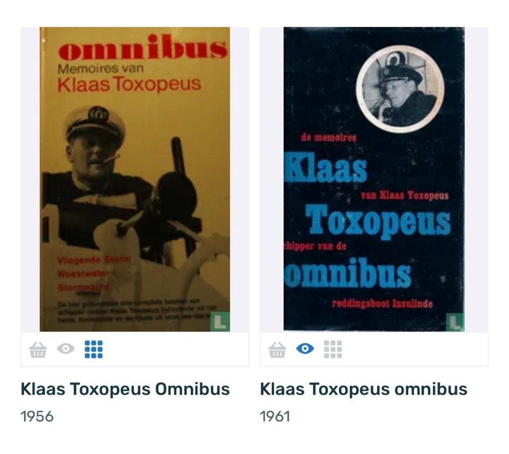 Gezocht omnibus Klaas Toxopeus, Boeken, Gelezen, 19e eeuw, Verzenden, Klaas toxopeus