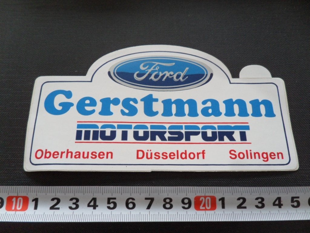 sticker FORD gerstmann motorsport oberhausen düsseldorf, Ophalen, Zo goed als nieuw