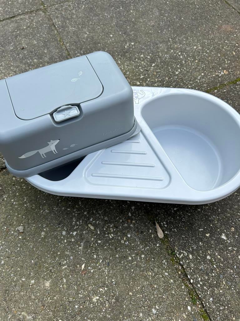 Funky box billendoekjes en Bebe-jou waskom, Ophalen of Verzenden, Zo goed als nieuw, Overige typen, Bébé-jou