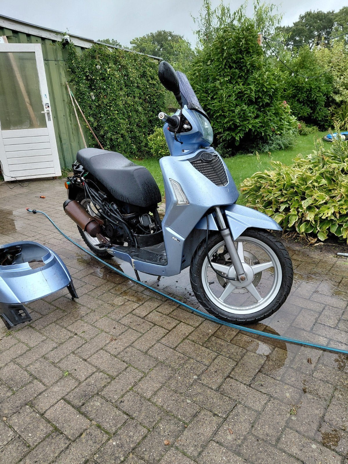 Kymco People S 50 scooter - Blauw - 39404 km, Fietsen en Brommers, Ophalen, Gebruikt, Maximaal 45 km/u, Kymco