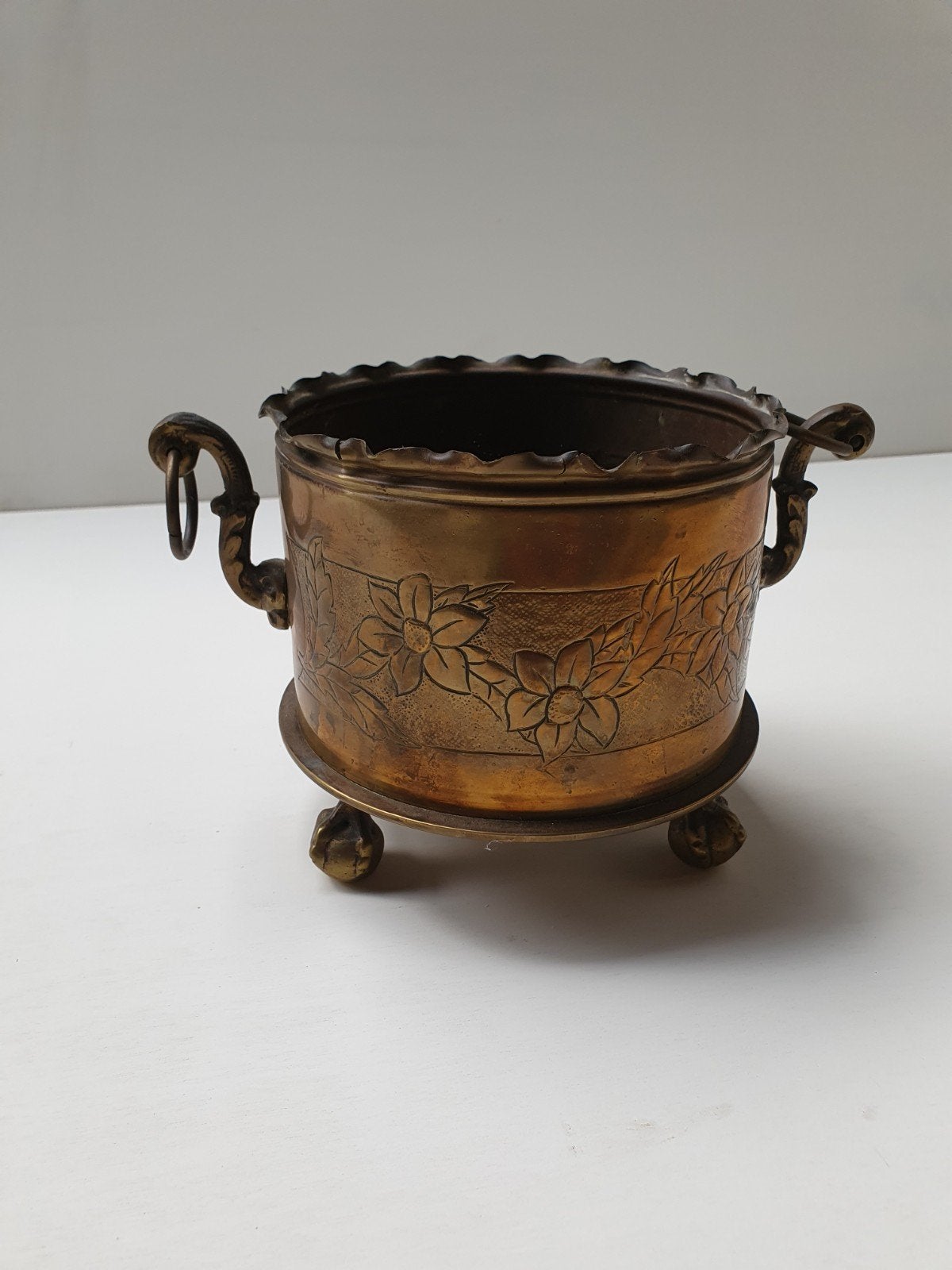 Antieke pot gemaakt van een kanonskogel uit 1916, Ophalen of Verzenden