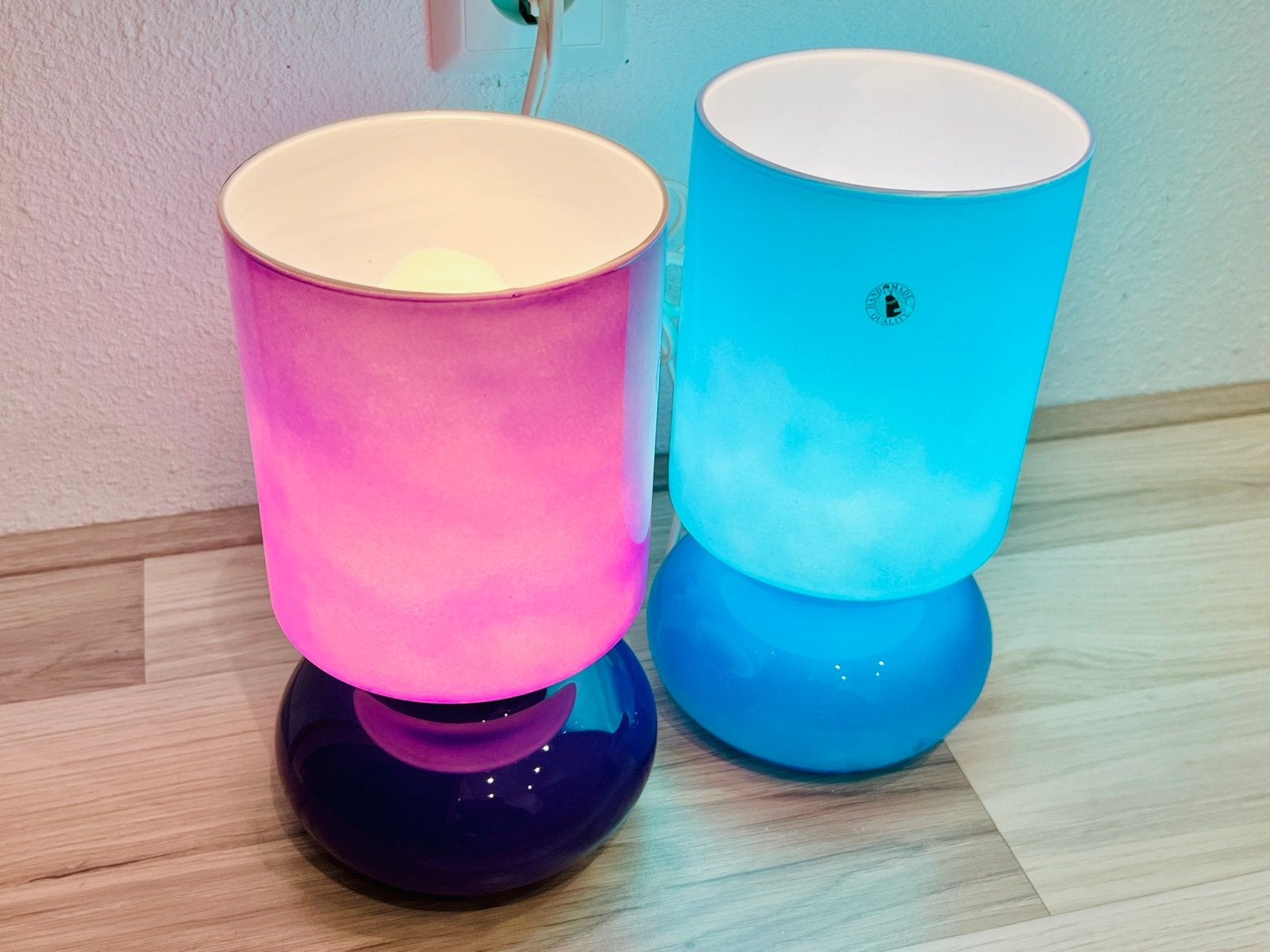 IKEA Lykta Tafellampen Vintage - alleen nog Paars, Meerkleurig, Ophalen of Verzenden, Zo goed als nieuw, Modern