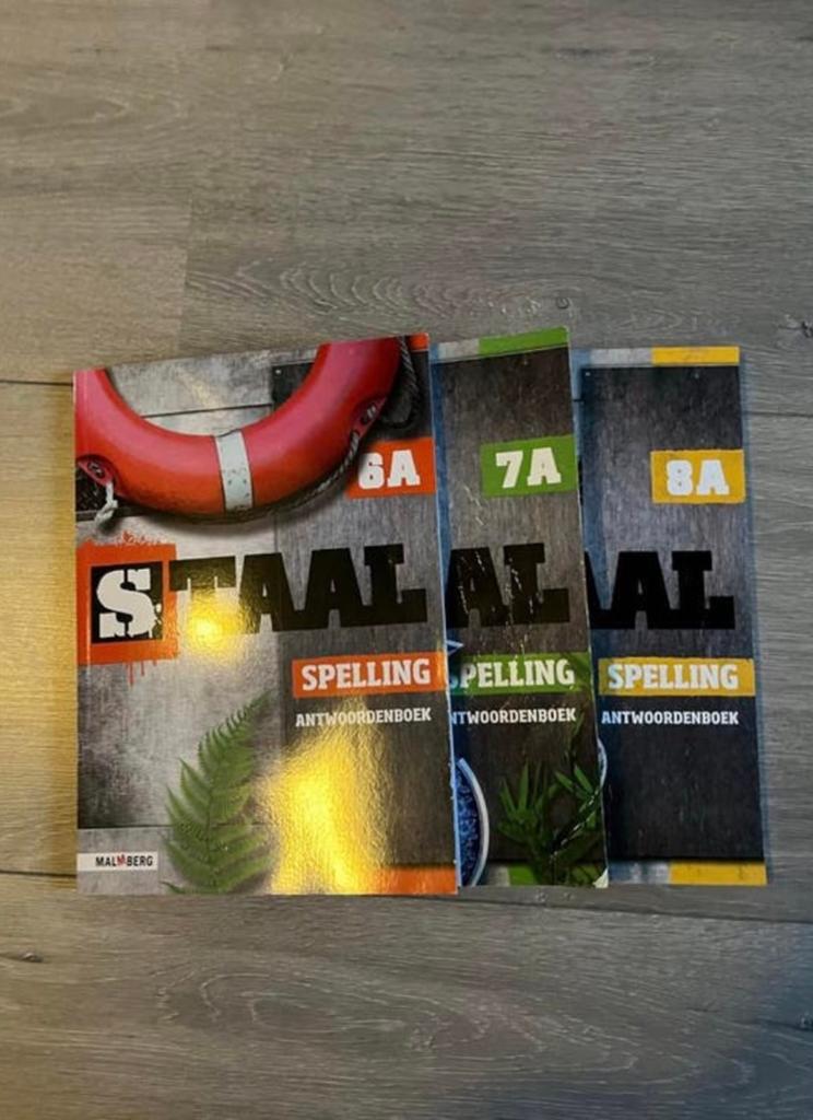 Staal spelling antwoordboeken groep 6 t/m 8, Boeken, Ophalen of Verzenden, Zo goed als nieuw, Overige niveaus, Nederlands