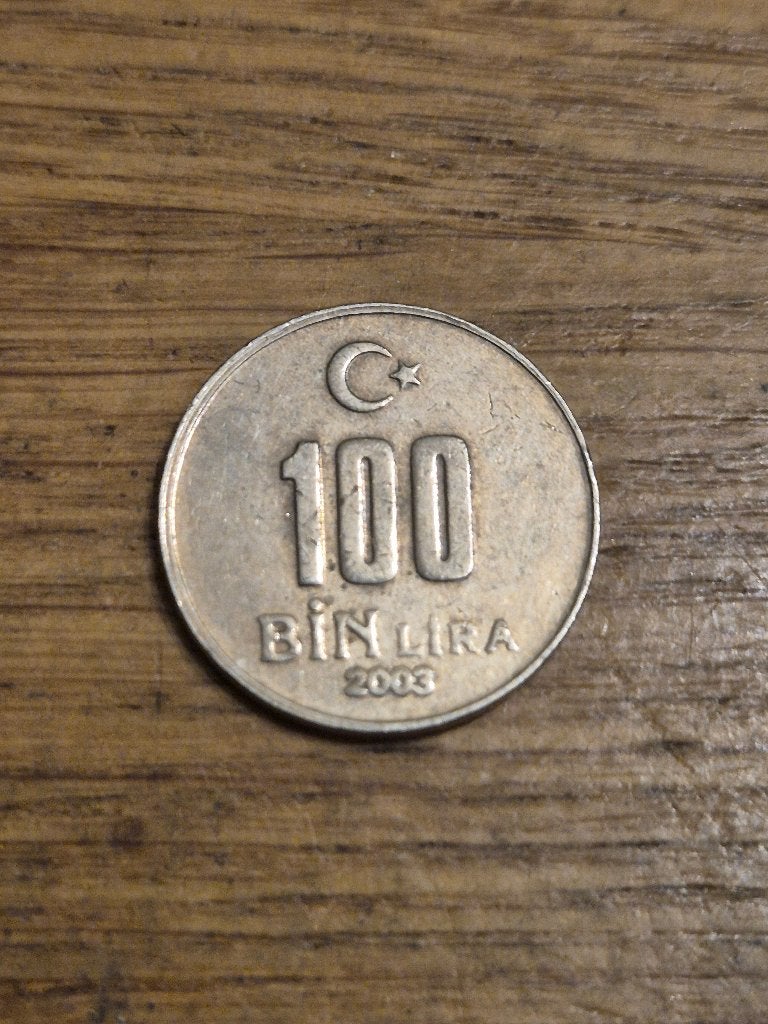 Turkije - 100 Bin Lira 2003, Verzenden, Overige landen, Losse munt