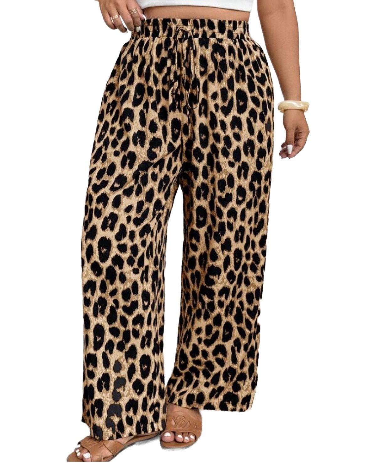 Luipaardprint Broek (44-54), Verzenden, Nieuw, Bruin, Broek of Spijkerbroek