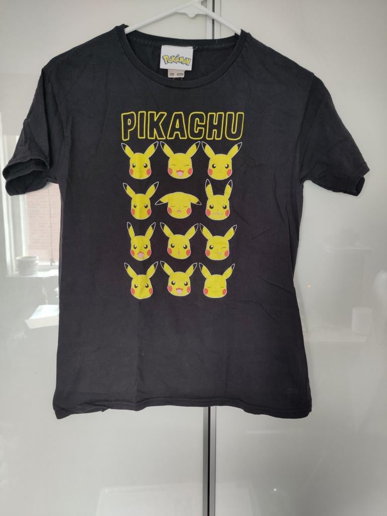 Pokemon t-shirt Pikachu maat 152, Gebruikt, Pokemon, Jongen of Meisje, Ophalen of Verzenden
