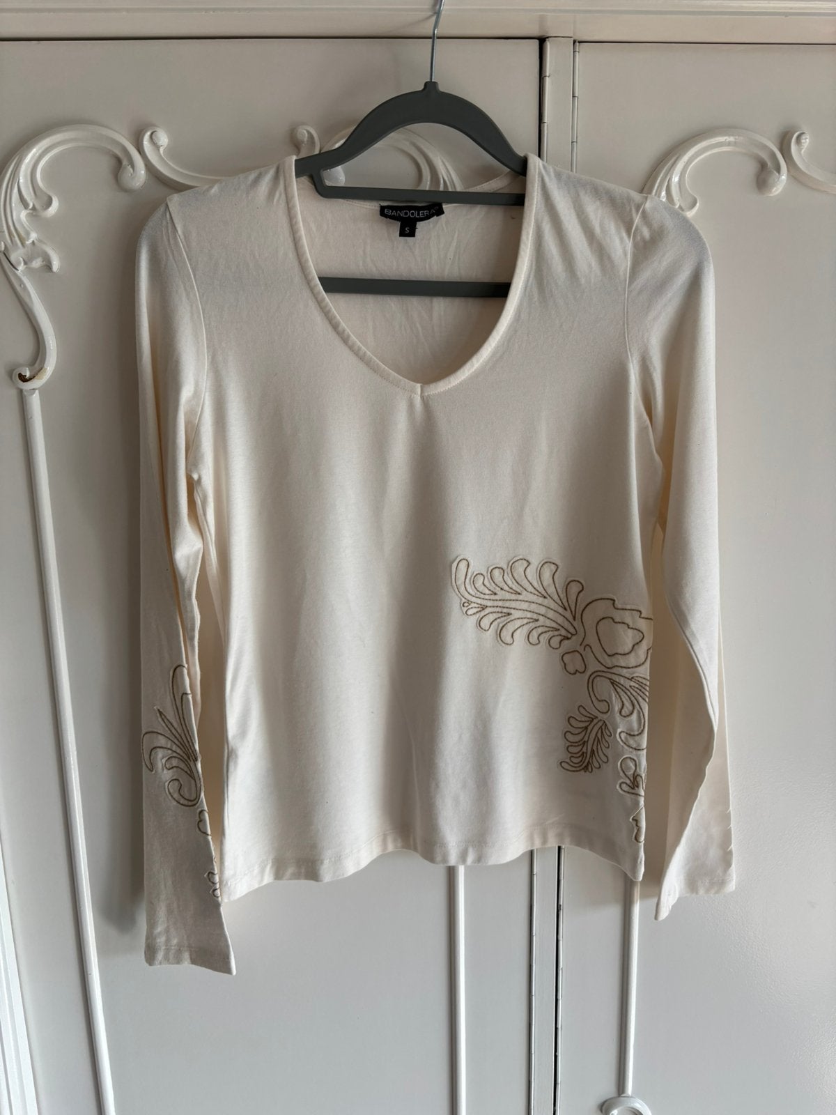 Nieuw creme shirt Bandolera maat S 36, Beige, Nieuw, Ophalen of Verzenden, Lange mouw