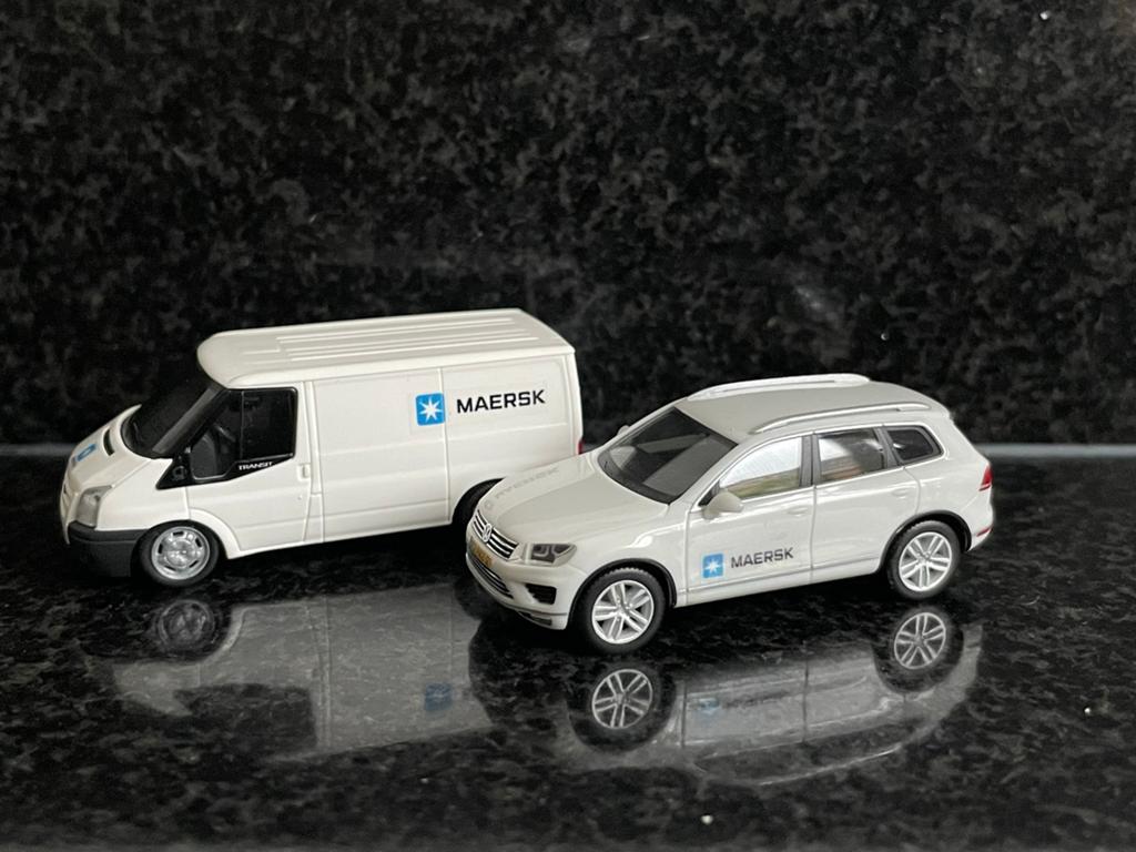 Decals transfer logo set Maersk logistics container 1:87 H0, Verzenden, Nieuw, Overige merken