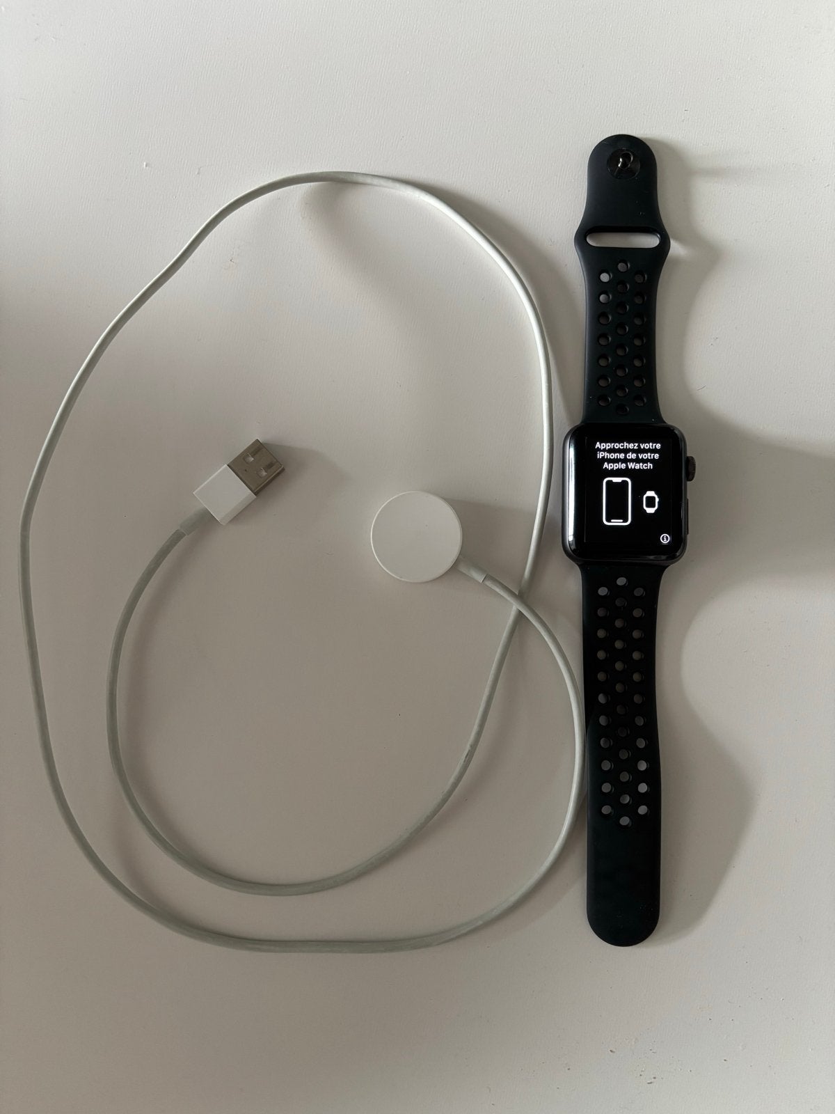 Apple Watch Series 3 Nike+ 42mm Space Gray Aluminium, Ophalen, Afstand, Zwart, IOS