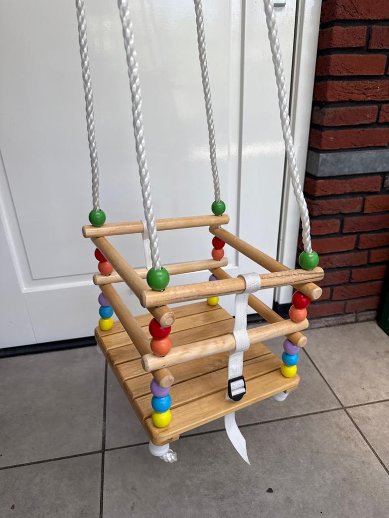 Zgan Houten babyschommel, Ophalen of Verzenden, Zo goed als nieuw, Overige typen