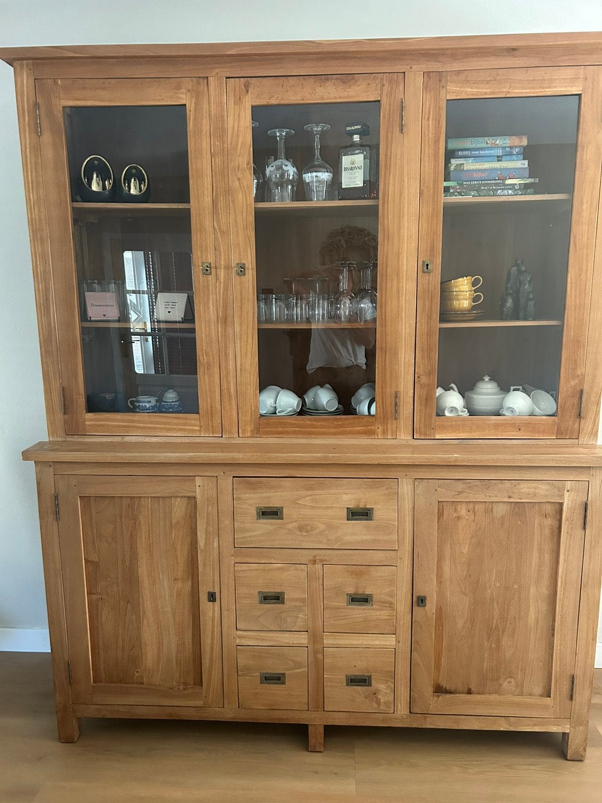 Teak buffetkast, Ophalen, Gebruikt, 200 cm of meer, 150 tot 200 cm