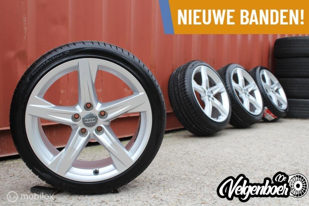 Audi A3 8V / 8Y velgen + NWE Gt Radial zomerbanden | 18’inch, Gebruikt, Banden en Velgen, Jetze Veldstraweg 71, 18 inch