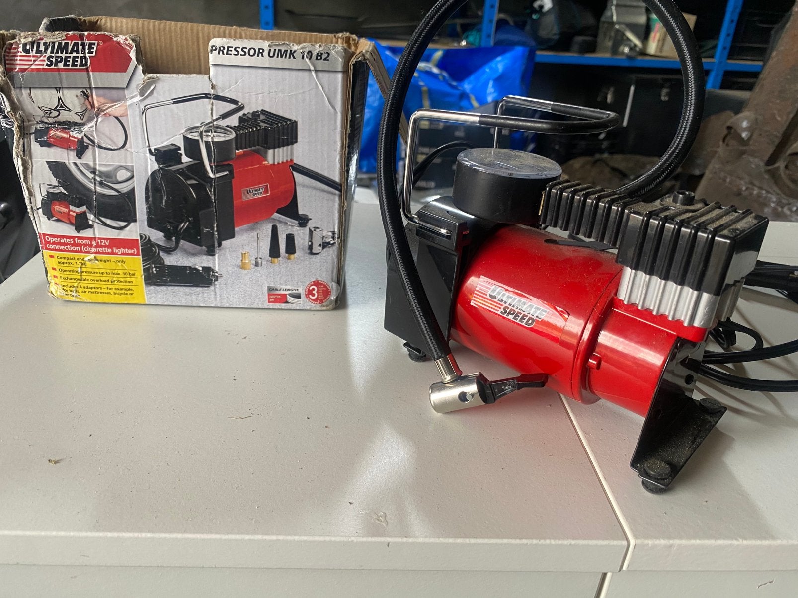 Ultimate Speed UMK 10 B2 mini compressor, Doe-het-zelf en Verbouw, Compressors, Ophalen