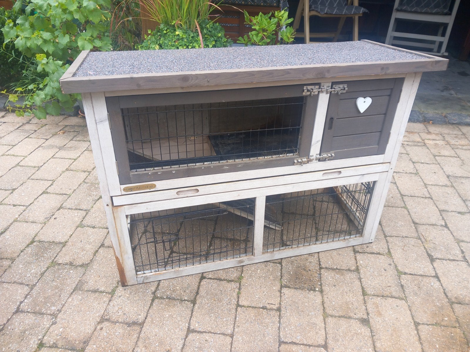 konijnenhok, Dieren en Toebehoren, Knaagdieren en Konijnen | Hokken en Kooien, Ophalen, Gebruikt, 60 tot 90 cm, Hok