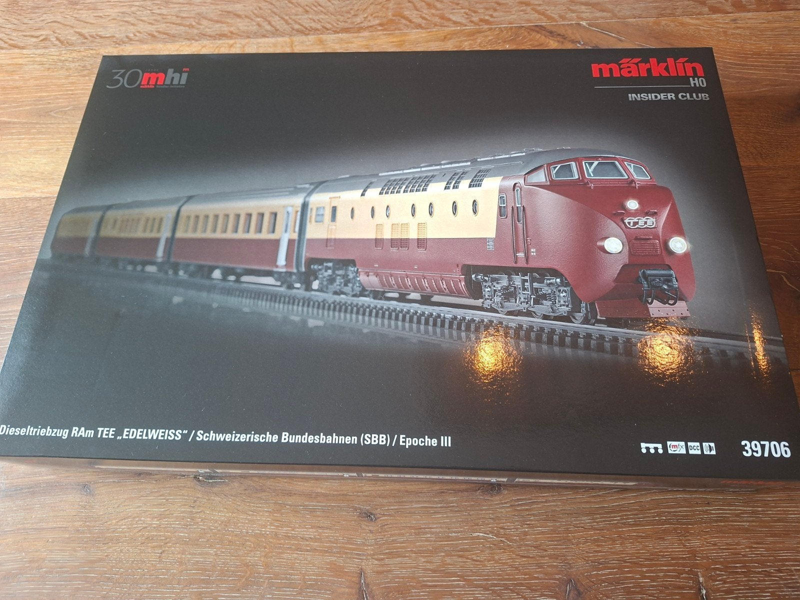 Märklin H0 39706 TEE RAm Edelweiss SBB/NS MFX Sound Dcc, Wisselstroom, Treinset, Nieuw, Ophalen of Verzenden