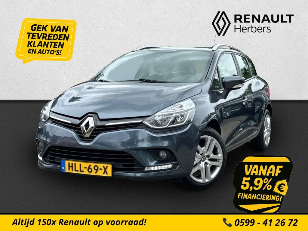 Renault Clio 0.9 TCe Zen CRUISE / NAVI / STOELVERW / ALL SEA, Voorwielaandrijving, Stof, Gebruikt, Euro 6