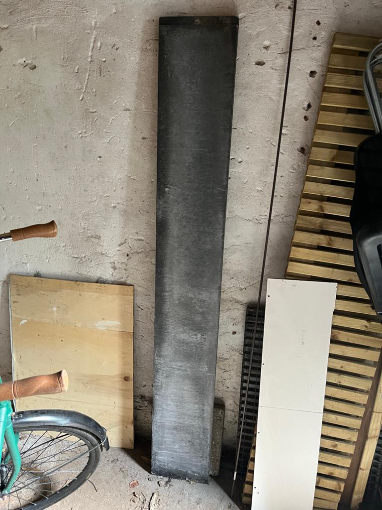 GRATIS Betonpaneel glad antraciet 184x26 cm, Ophalen, Overige materialen, Gebruikt, Minder dan 3 meter