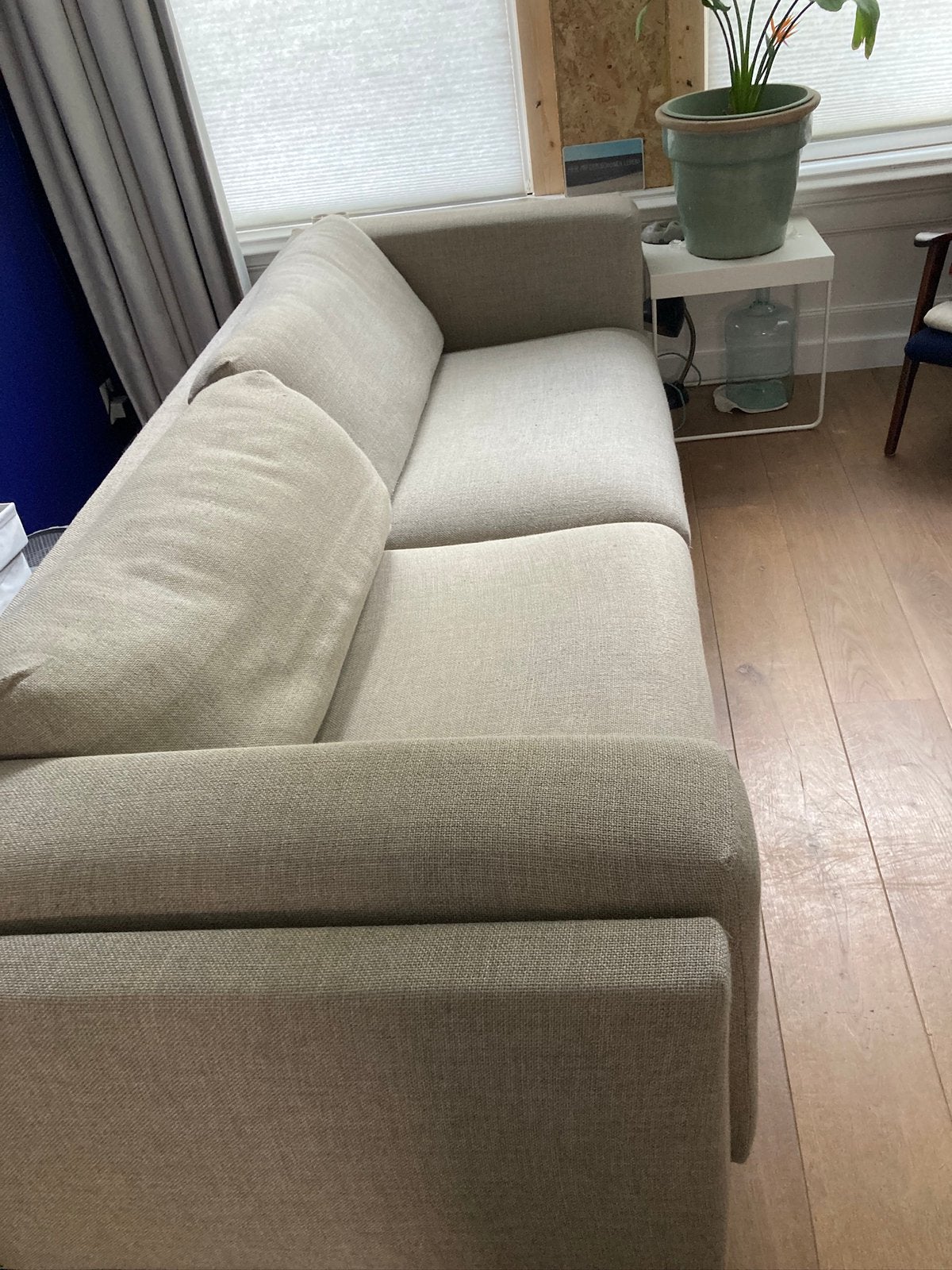 3 zits bank ikea nockeby, Huis en Inrichting, Ophalen, Tweepersoons, 75 tot 100 cm, Zo goed als nieuw
