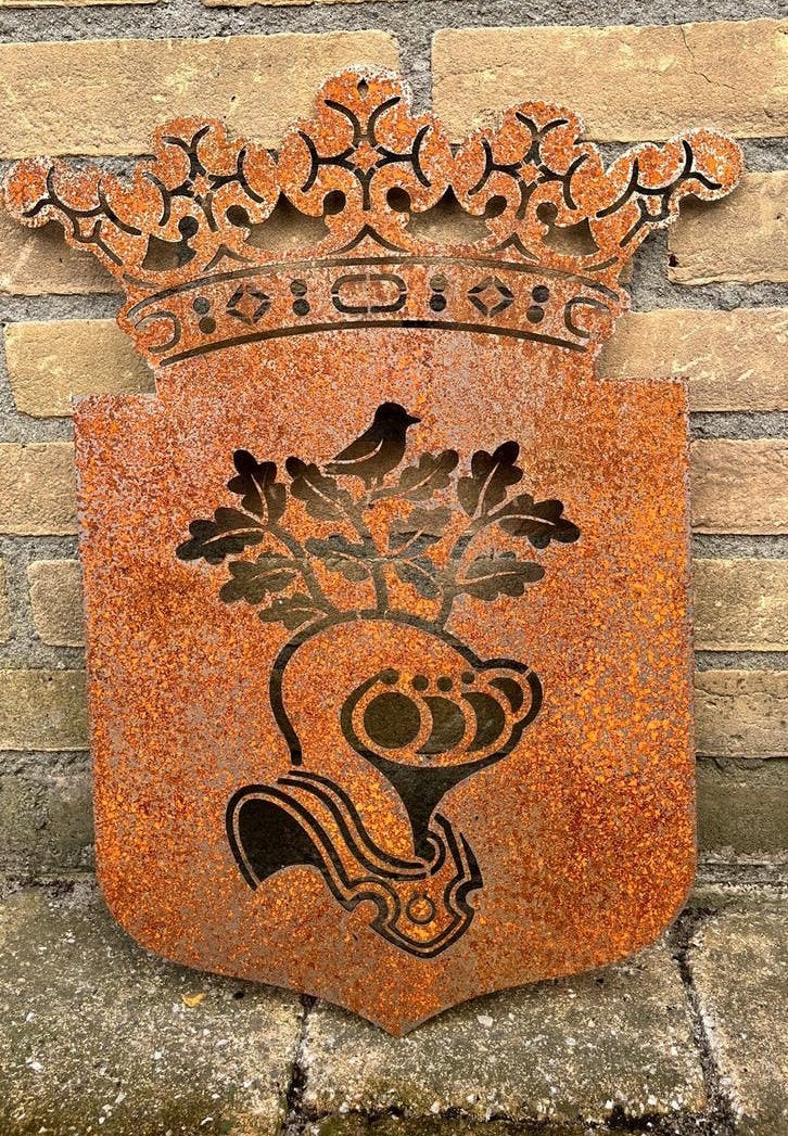 Ridder Cortenstaal Wanddecoratie 48x30 cm, Huis en Inrichting, Woonaccessoires | Overige, Nieuw, Ophalen of Verzenden, Metaal