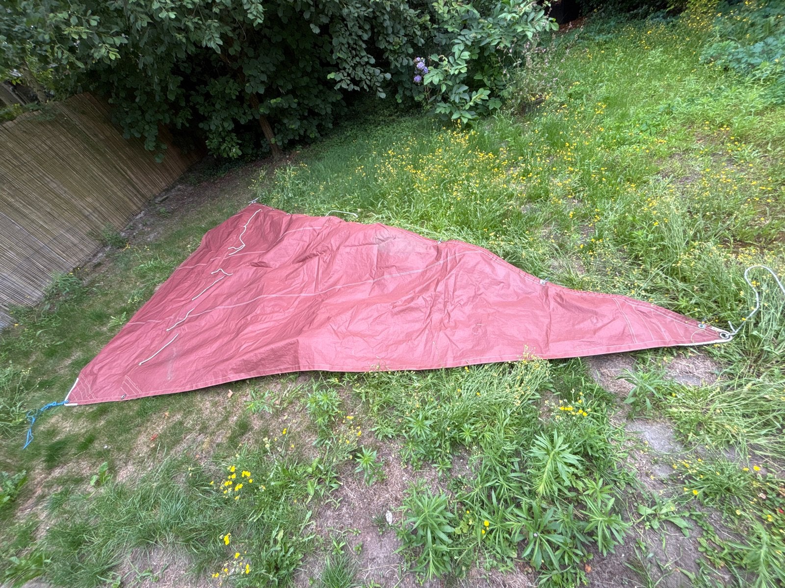 Fok/ storm zeil - Gebruikte staat, Watersport en Boten, Gebruikt, Minder dan 15 m², Ophalen of Verzenden, Genua of Fok