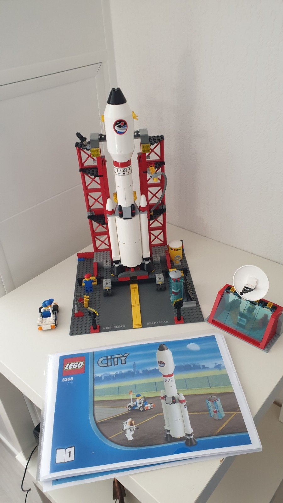 Lego City 3368 Ruimtevaart Raketlancering compleet, Compleet, City, Lego, Ophalen of Verzenden