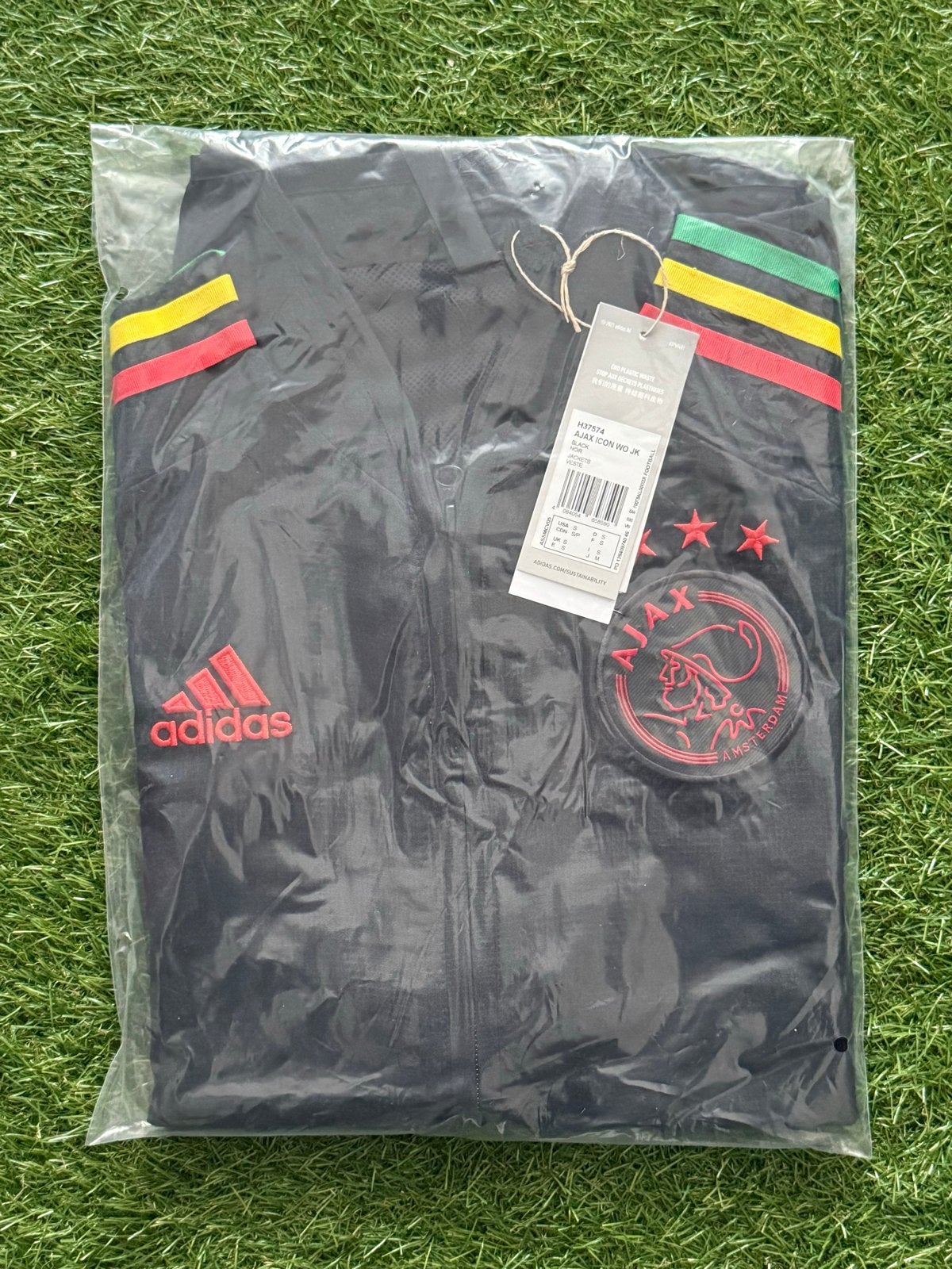 Adidas Ajax Icon Woven Jacket - Maat S, Ophalen of Verzenden, Nieuw, Maat 46 (S) of kleiner, Zwart